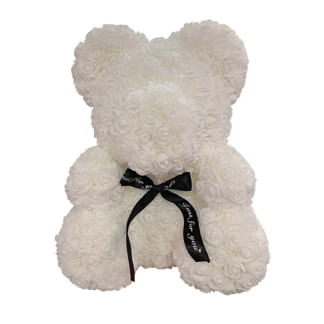 Rose Bear Heart Artificial Flower - Great gift!