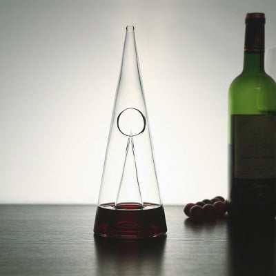 Glass Pyramid Wine Decanter