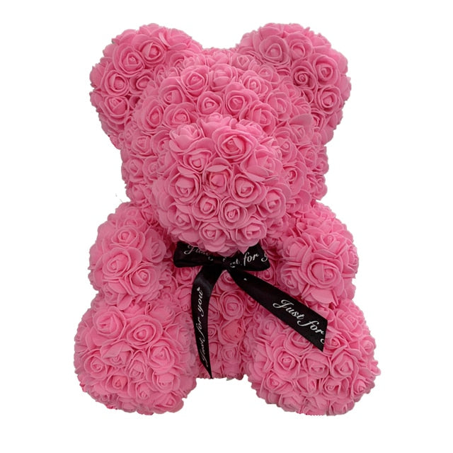 Rose Bear Heart Artificial Flower - Great gift!