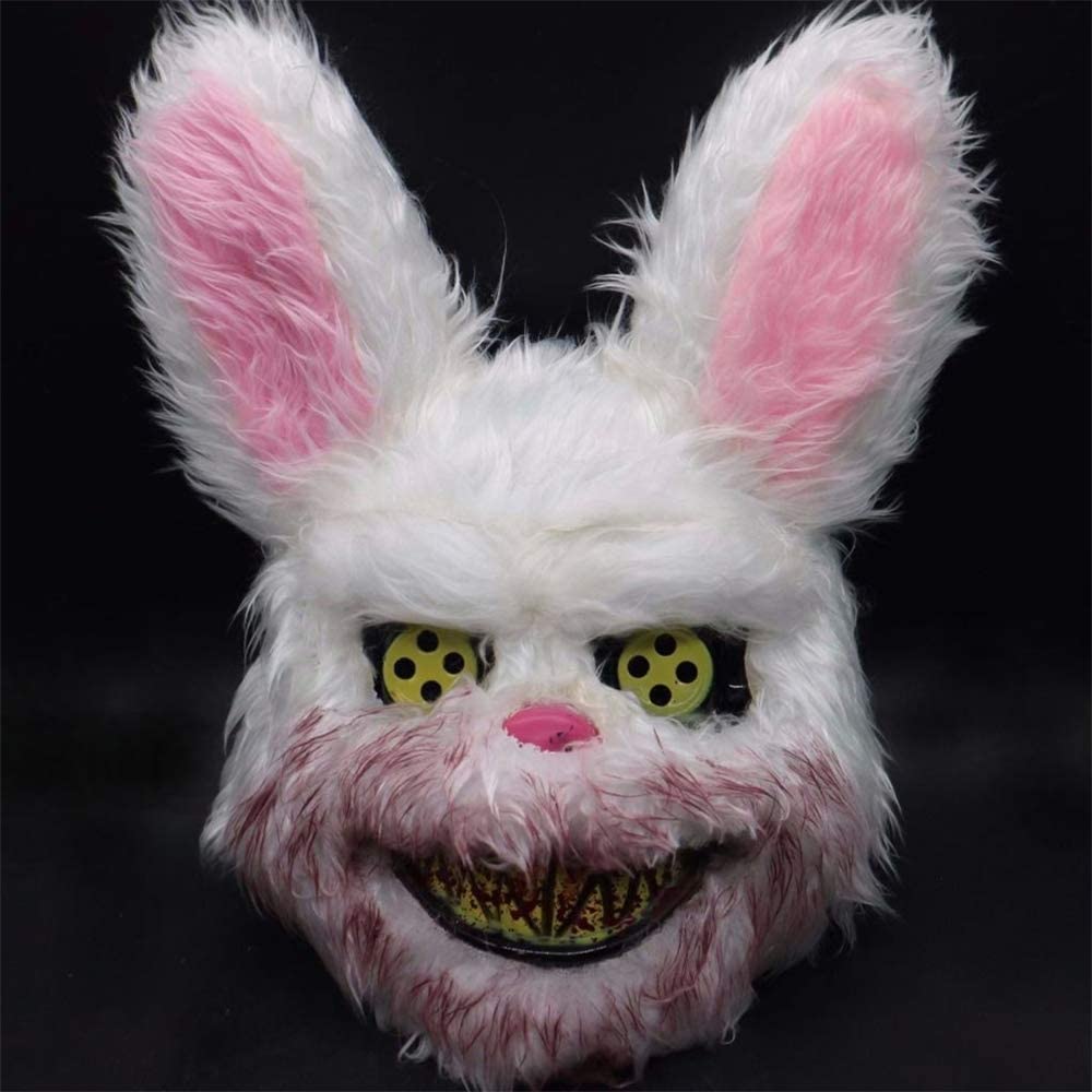 Halloween Horror Masks in Teddy Bear and Plush Rabbit