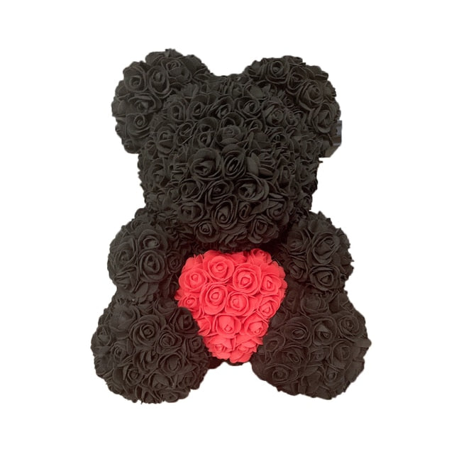 Rose Bear Heart Artificial Flower - Great gift!