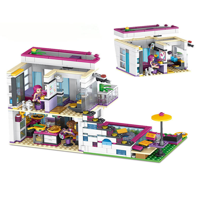 Modern Dollhouse Building Blocks - Lego Compatible - For Girls