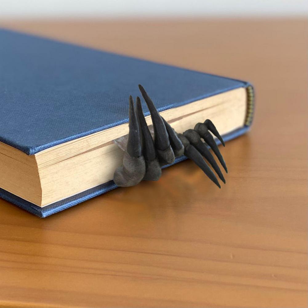 Spooky Devil Hands Halloween Bookmark and Scary Bookends