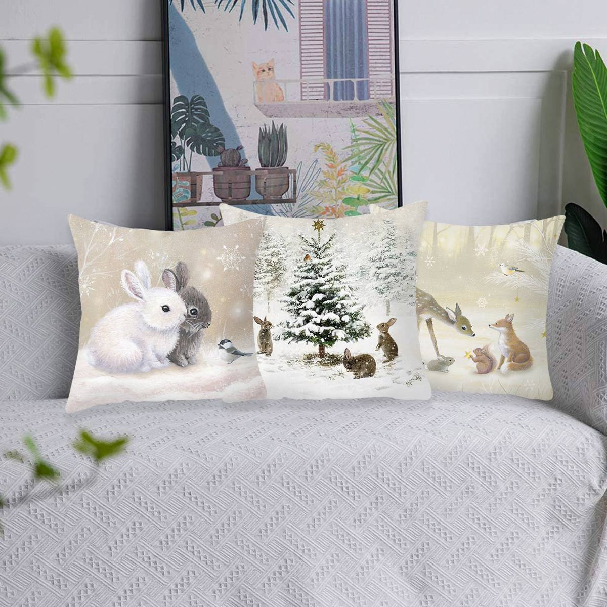 Merry Christmas Throw Pillows