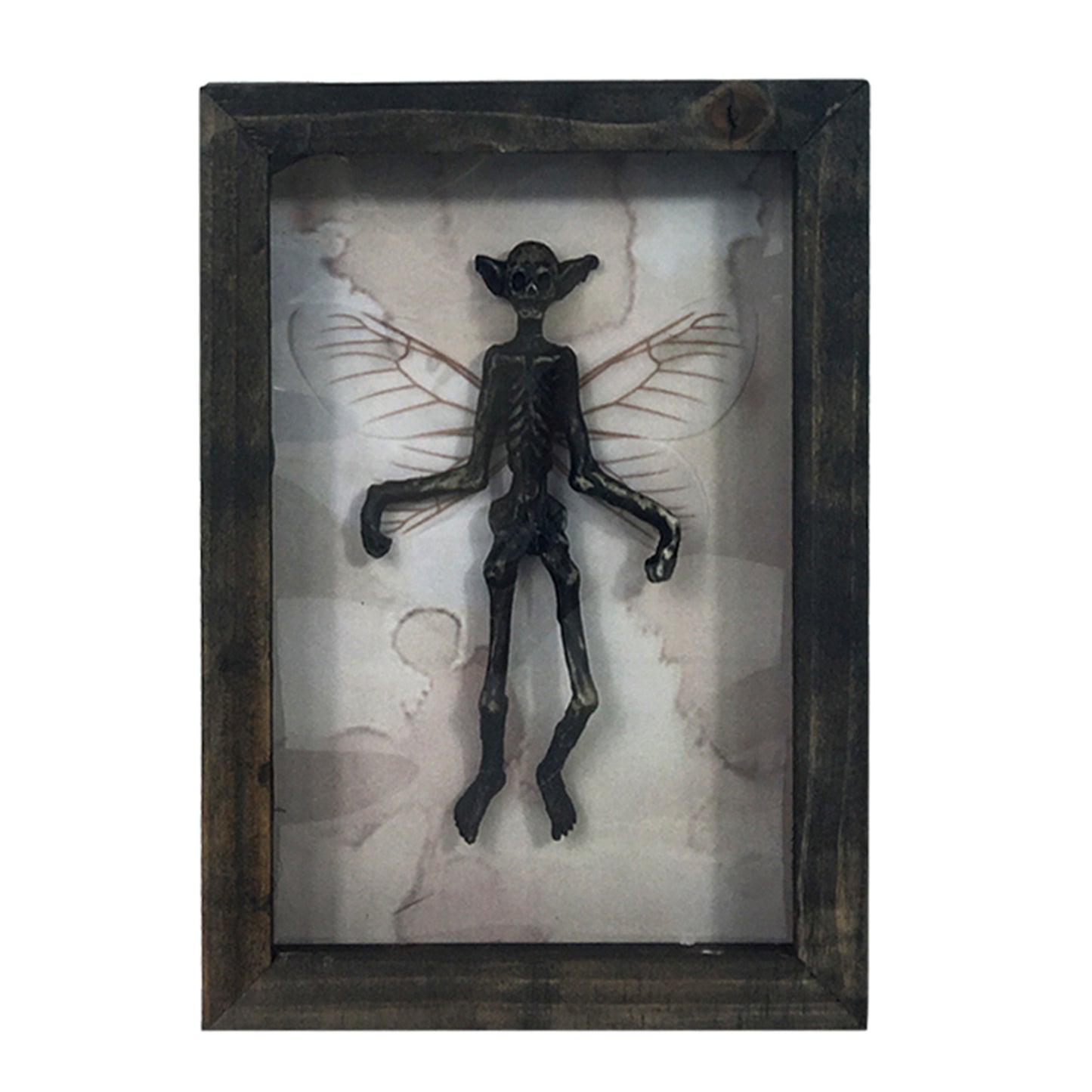 Skeletal Fairy Skeleton Spooky Halloween Picture Frame Shadow Box