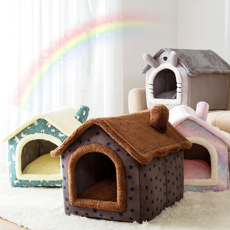 Soft Winter Dog and Cat Bed House