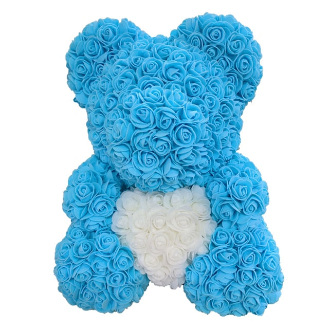 Rose Bear Heart Artificial Flower - Great gift!