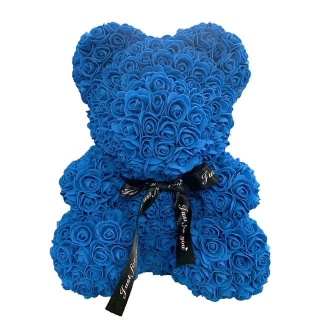 Rose Bear Heart Artificial Flower - Great gift!