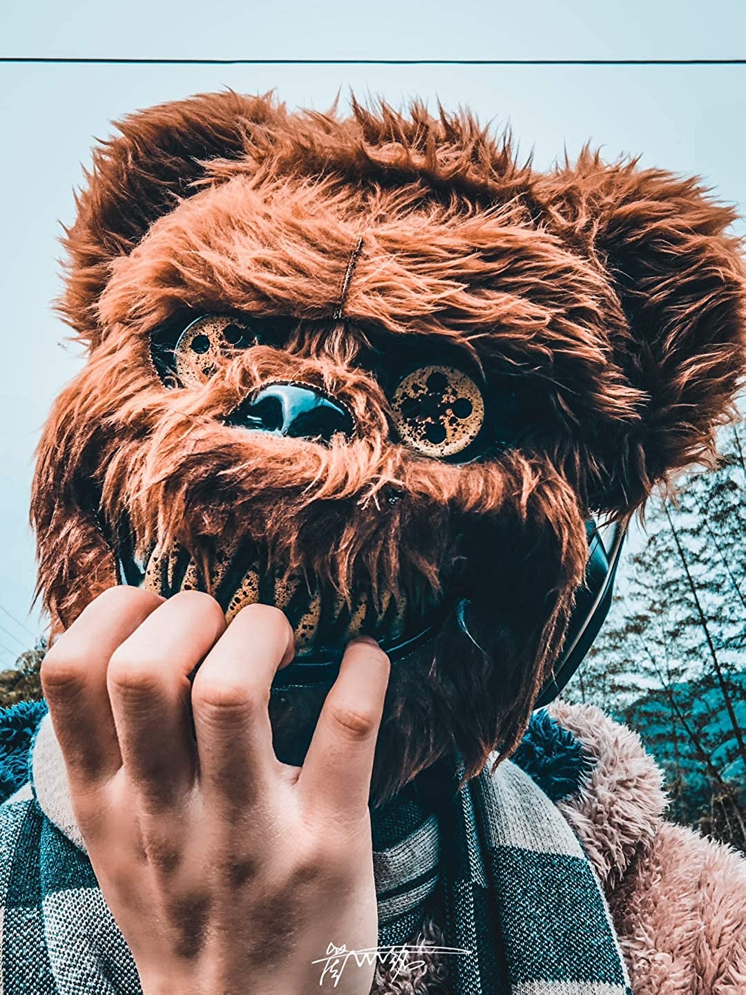 Halloween Horror Masks in Teddy Bear and Plush Rabbit