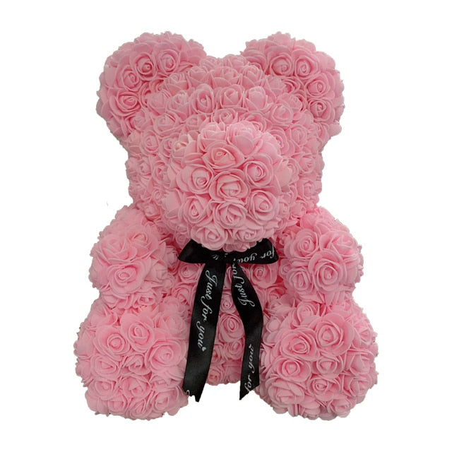 Rose Bear Heart Artificial Flower - Great gift!