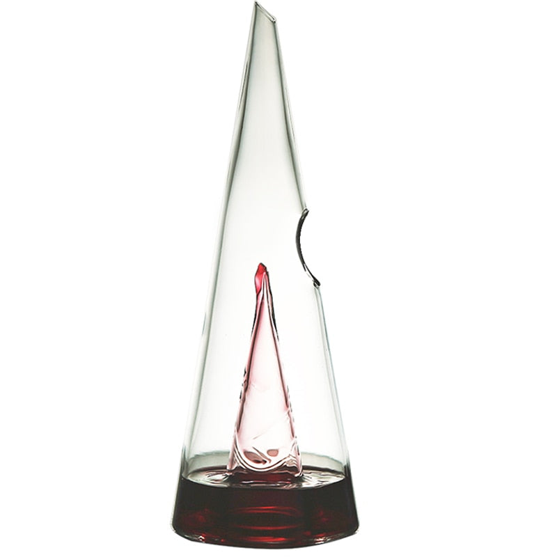 Glass Pyramid Wine Decanter