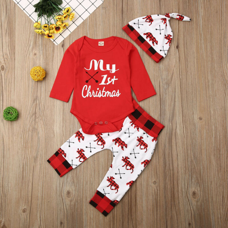 Baby Boy My First Christmas Outfits