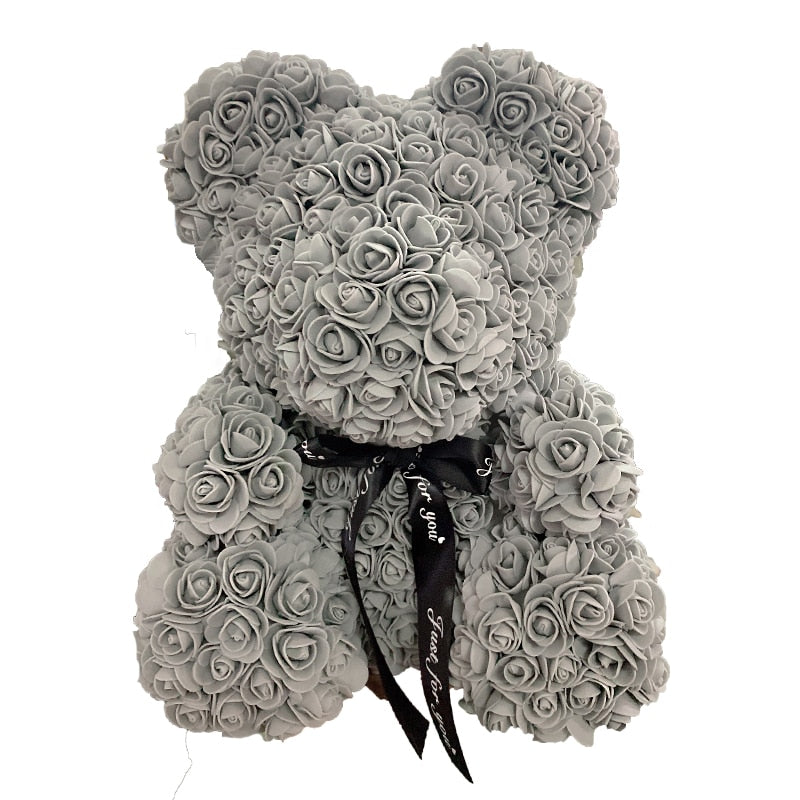 Rose Bear Heart Artificial Flower - Great gift!