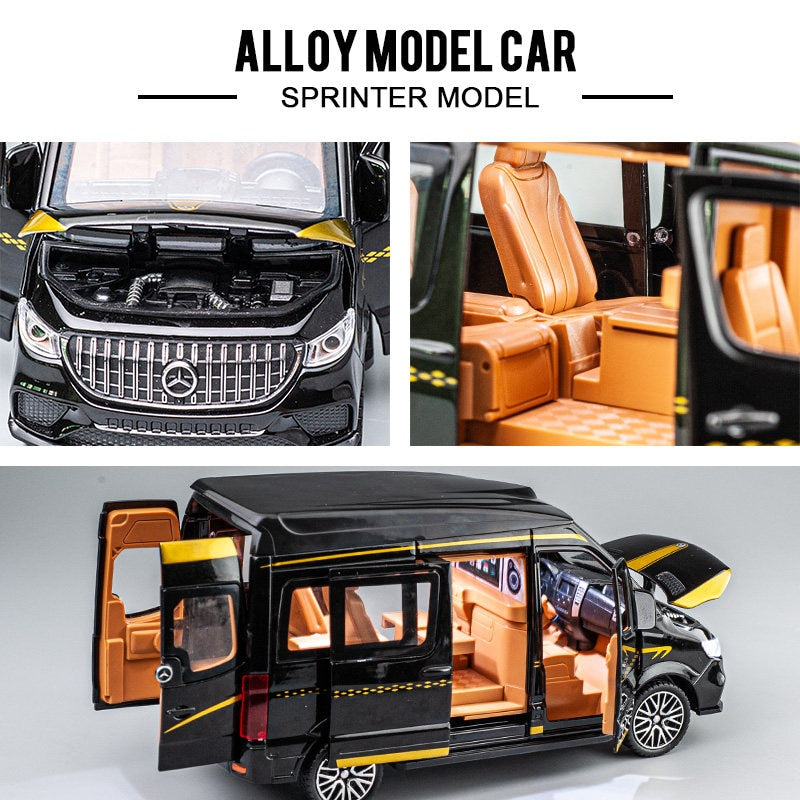 1:24 Alloy Benz Sprinter MPV Van Toy Car