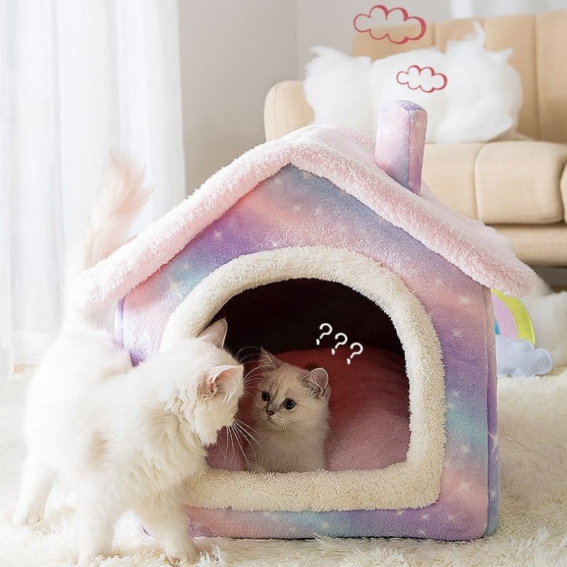 Soft Winter Dog and Cat Bed House