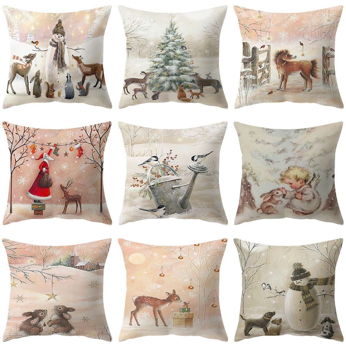 Merry Christmas Throw Pillows