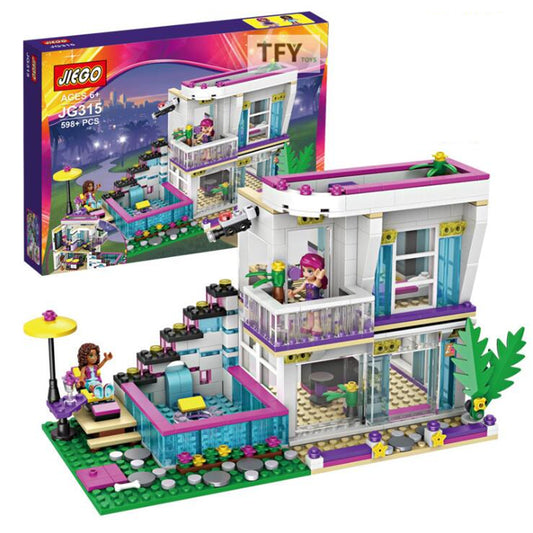 Modern Dollhouse Building Blocks - Lego Compatible - For Girls