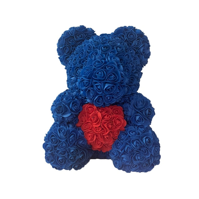 Rose Bear Heart Artificial Flower - Great gift!